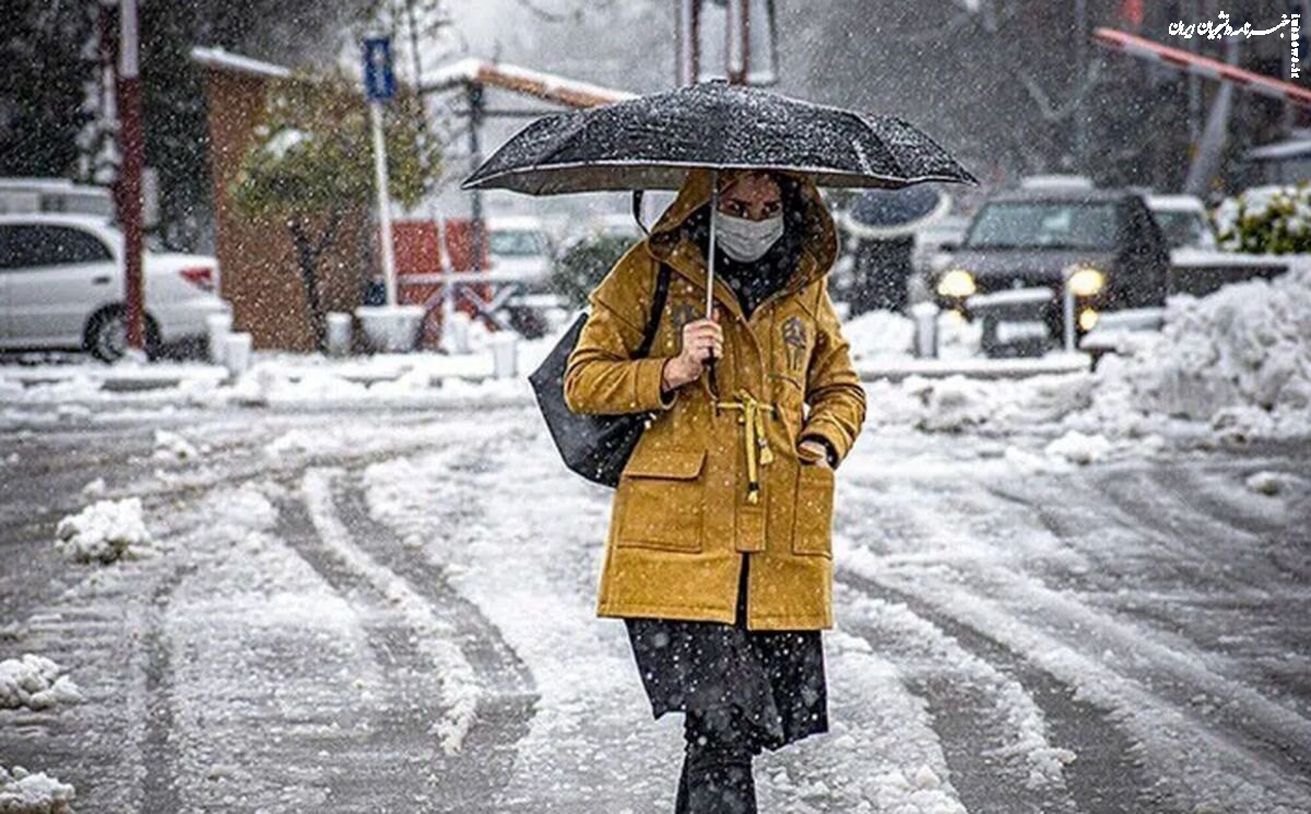 بارش شدید برف و باران در ۲۵ استان و سردتر شدن هوا 