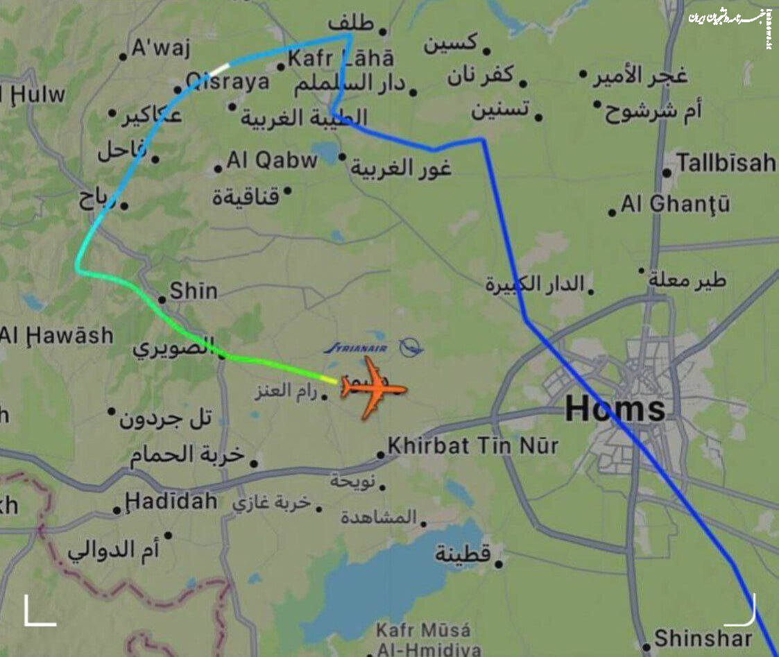 فرار پنهانی بشار اسد از سوریه؟ + عکس 
