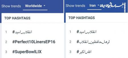 پیام روشن کاربران ایرانی با ترند کردن #انقلاب_امید در توییتر