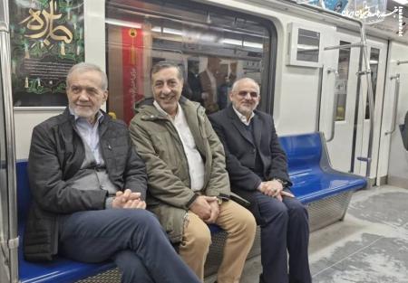 پزشکیان از راهپیمایی ۲۲ بهمن با مترو بازگشت