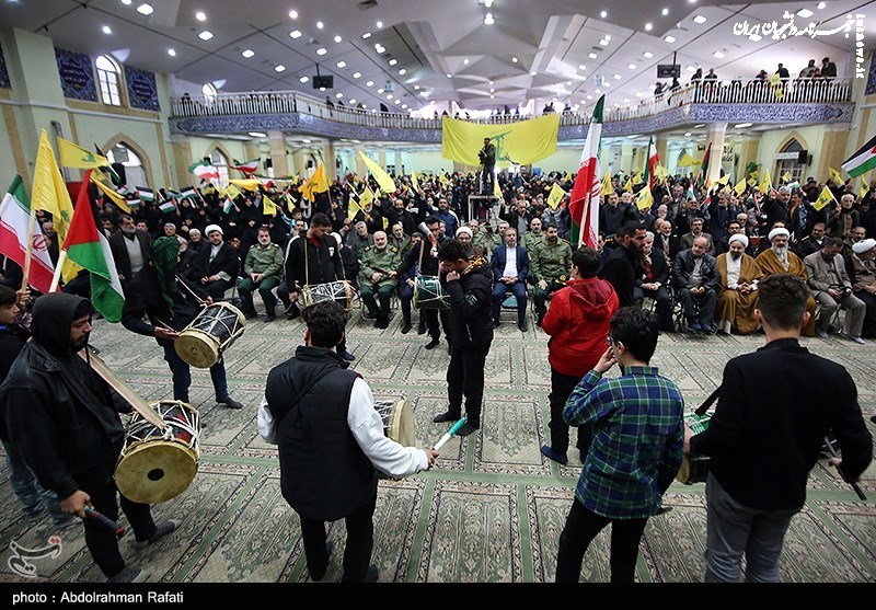 اجتماع مردمی لبیک یا نصرالله در همدان + تصویر