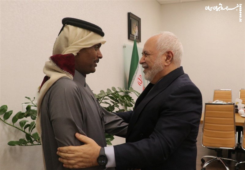 تأکید ظریف و سفیر قطر بر افزایش همکاری‌های تهران دوحه