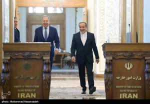 دیدار وزرای امور خارجه ایران و روسیه +عکس