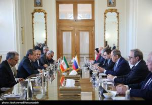 دیدار وزرای امور خارجه ایران و روسیه +عکس