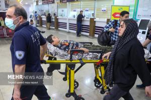 مصدومان شب چهارشنبه آخر سال ۱۴۰۳ +عکس