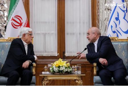 دیدار نوروزی معاون اول رئیس‌جمهور با قالیباف