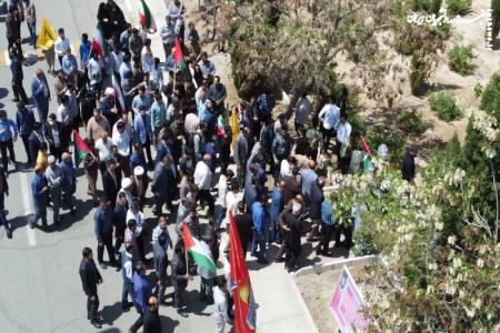 تجمع دانشجویان دانشگاه بیرجند در محکومیت جنایت‌های رژیم صهیونیستی