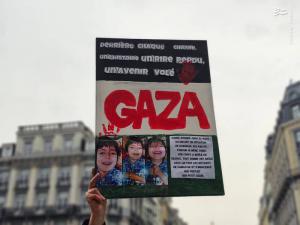 همبستگی مردم بلژیک با فلسطین و غزه +عکس