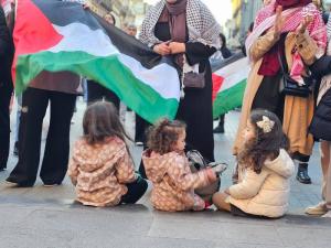 همبستگی مردم بلژیک با فلسطین و غزه +عکس