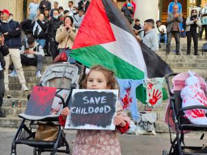 همبستگی مردم بلژیک با فلسطین و غزه +عکس