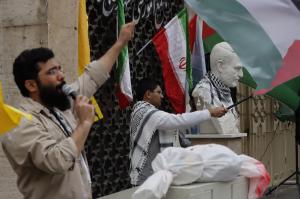 تجمع دانشجویان، اساتید و کارکنان دانشگاه در محکومیت جنایات رژیم صهیونیستی و حمایت از مردم مظلوم غزه +عکس