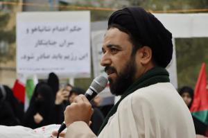 تجمع دانشجویان، اساتید و کارکنان دانشگاه در محکومیت جنایات رژیم صهیونیستی و حمایت از مردم مظلوم غزه +عکس