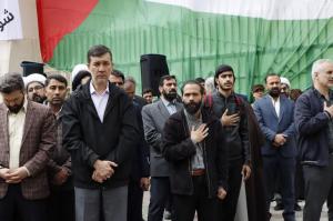 تجمع دانشجویان، اساتید و کارکنان دانشگاه در محکومیت جنایات رژیم صهیونیستی و حمایت از مردم مظلوم غزه +عکس