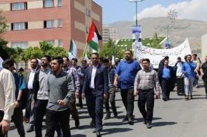 تجمع دانشگاهیان دانشگاه علامه طباطبائی در حمایت از مردم مظلوم غزه +عکس