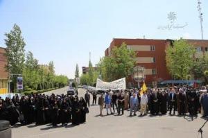 تجمع دانشگاهیان دانشگاه علامه طباطبائی در حمایت از مردم مظلوم غزه +عکس