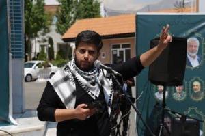 تجمع دانشگاهیان دانشگاه علامه طباطبائی در حمایت از مردم مظلوم غزه +عکس