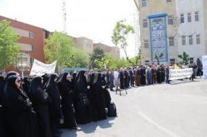 تجمع دانشگاهیان دانشگاه علامه طباطبائی در حمایت از مردم مظلوم غزه +عکس