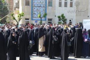 تجمع دانشگاهیان دانشگاه علامه طباطبائی در حمایت از مردم مظلوم غزه +عکس