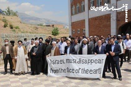 تجمع دانشگاهیان دانشگاه علامه طباطبائی در حمایت از مردم مظلوم غزه +عکس