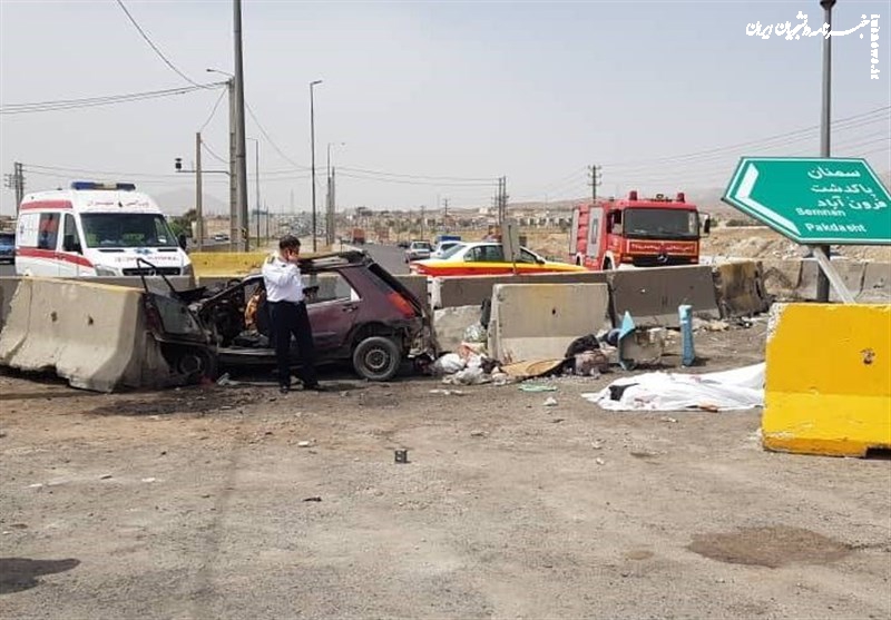  تصادف مرگبار در جاده خاوران/ دو سرنشین در دم جان باختند 
