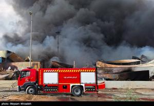 خسارات انفجار در اسکله شهید رجایی بندرعباس +عکس