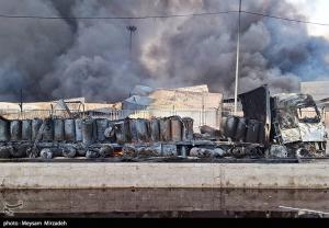 خسارات انفجار در اسکله شهید رجایی بندرعباس +عکس