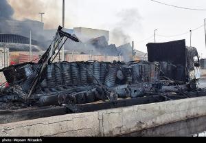خسارات انفجار در اسکله شهید رجایی بندرعباس +عکس