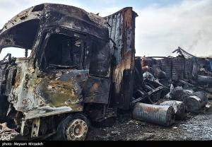 خسارات انفجار در اسکله شهید رجایی بندرعباس +عکس