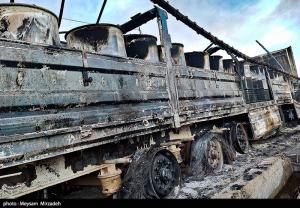 خسارات انفجار در اسکله شهید رجایی بندرعباس +عکس