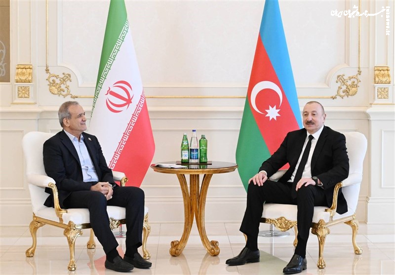 گزارش دیدار پزشکیان و الهام علی اف در باکو