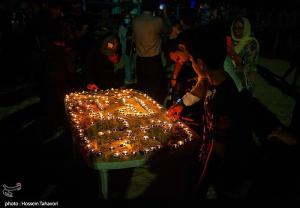 سوگواری ساکنین کیش برای جان‌باختگان حادثه بندر عباس +عکس