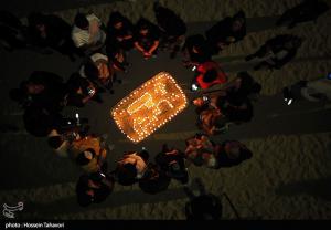 سوگواری ساکنین کیش برای جان‌باختگان حادثه بندر عباس +عکس