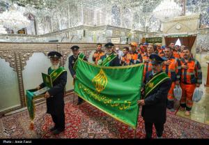 جاروزنی صحن حرم شاهچراغ (ع)+عکس