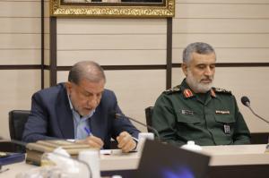 نشست اعضای کمیسیون امنیت ملی و سیاست خارجی مجلس با سردار حاجی‌زاده