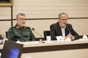 نشست اعضای کمیسیون امنیت ملی و سیاست خارجی مجلس با سردار حاجی‌زاده