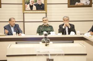 نشست اعضای کمیسیون امنیت ملی و سیاست خارجی مجلس با سردار حاجی‌زاده