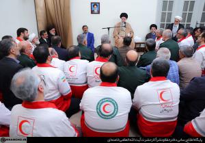 دیدار رهبر معظم انقلاب اسلامی با اعضای ستاد برگزاری کنگره ملی شهدای امدادگر +عکس