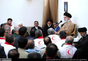 دیدار رهبر معظم انقلاب اسلامی با اعضای ستاد برگزاری کنگره ملی شهدای امدادگر +عکس