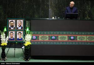 مراسم بزرگداشت شهدای خدمت در مجلس شورای اسلامی +عکس