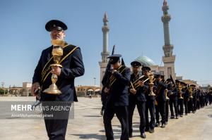 دسته عزاداری خادمان بانوی کرامت در روز شهادت جوادالائمه +عکس