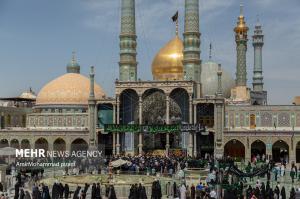 دسته عزاداری خادمان بانوی کرامت در روز شهادت جوادالائمه +عکس