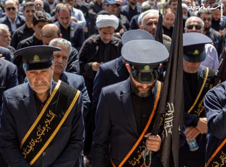 دسته عزاداری خادمان بانوی کرامت در روز شهادت جوادالائمه +عکس