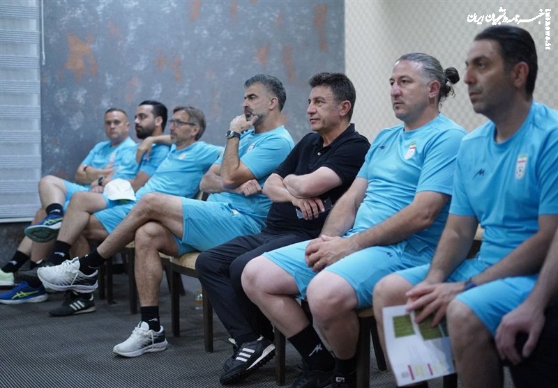 برگزاری جلسه فنی تیم ملی فوتبال قبل از سفر به دوحه