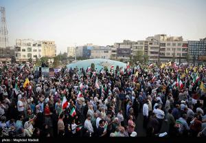 تجمع مردمی در حمایت از نیرو‌های مسلح +عکس