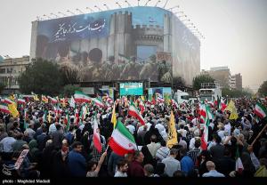 تجمع مردمی در حمایت از نیرو‌های مسلح +عکس