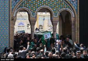 تشییع و تدفین پیکر شهید طهرانچی در حرم حضرت عبدالعظیم حسنی(ع)
