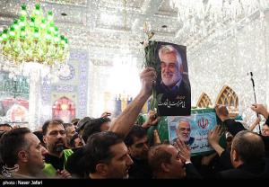 تشییع و تدفین پیکر شهید طهرانچی در حرم حضرت عبدالعظیم حسنی(ع)