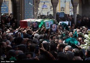 تشییع و تدفین پیکر شهید طهرانچی در حرم حضرت عبدالعظیم حسنی(ع)