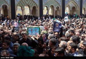 تشییع و تدفین پیکر شهید طهرانچی در حرم حضرت عبدالعظیم حسنی(ع)