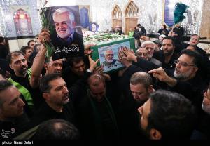 تشییع و تدفین پیکر شهید طهرانچی در حرم حضرت عبدالعظیم حسنی(ع)